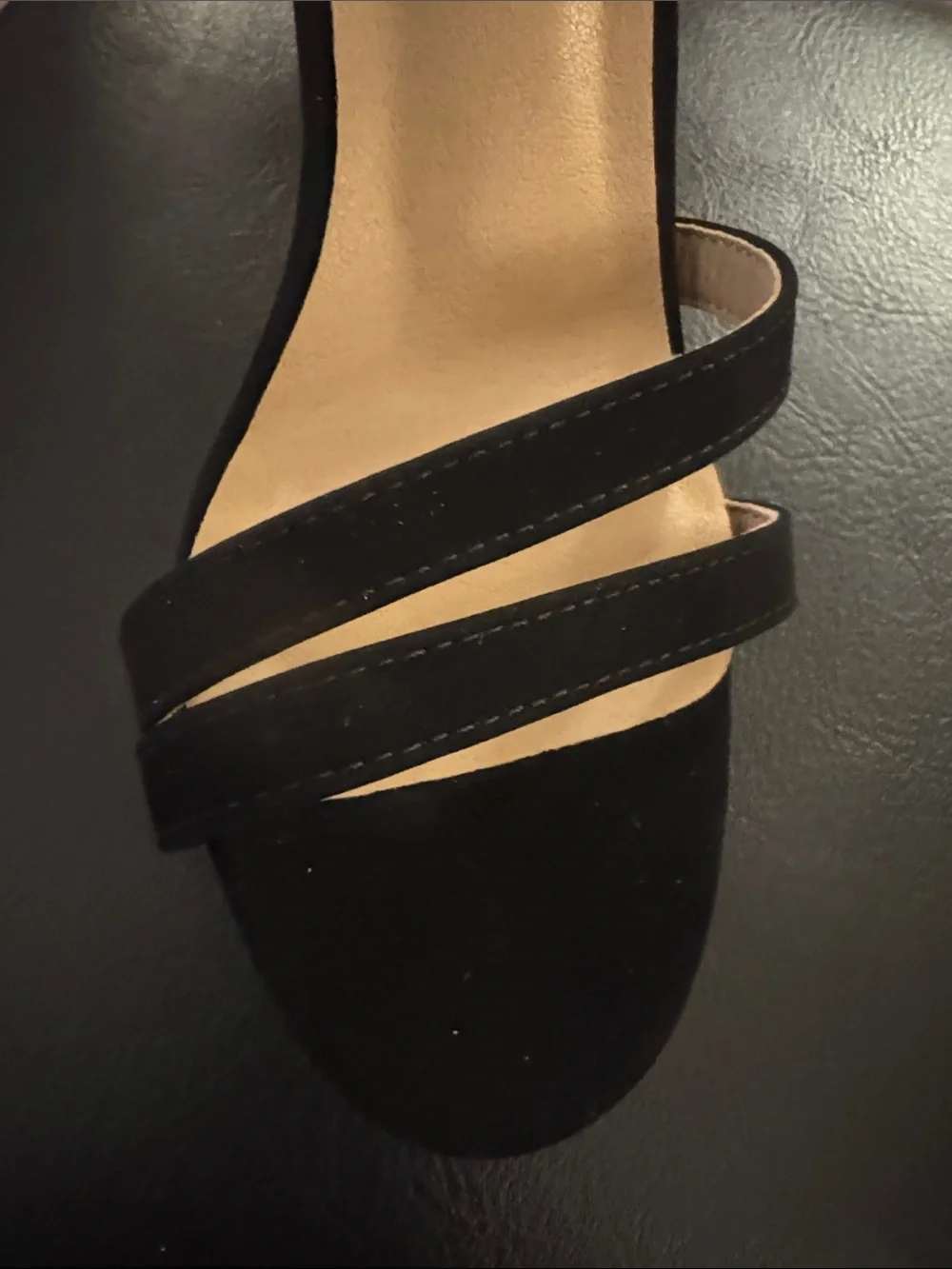 🔥IDIFU Women's Black Platform Chunky High Heels Dress Sandals Open Toe Size 7